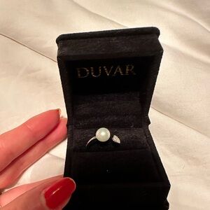 Pearl and Diamond Duvar Ring